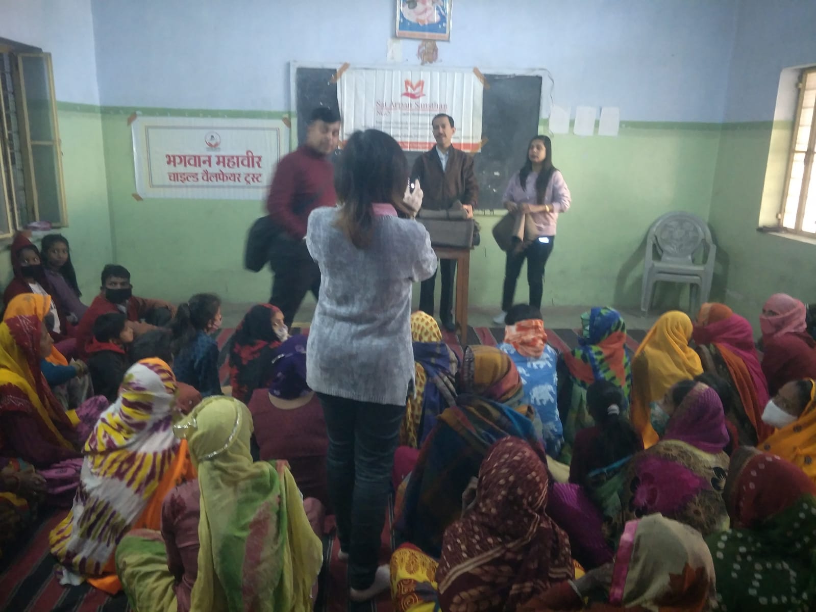 Blanket distribution program on behalf of Bhagwan Mahaveer Child Welfare Trust was held at Tila No. 6B and 7B